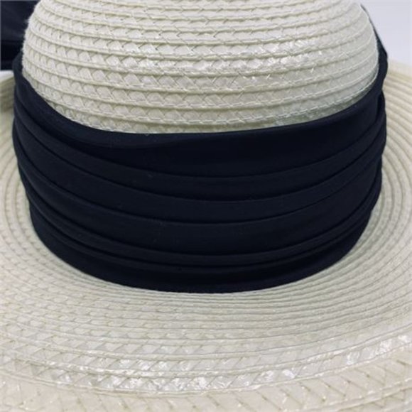 Vintage DON ANDERSON for Saks Fifth Avenue Straw Derby Hat